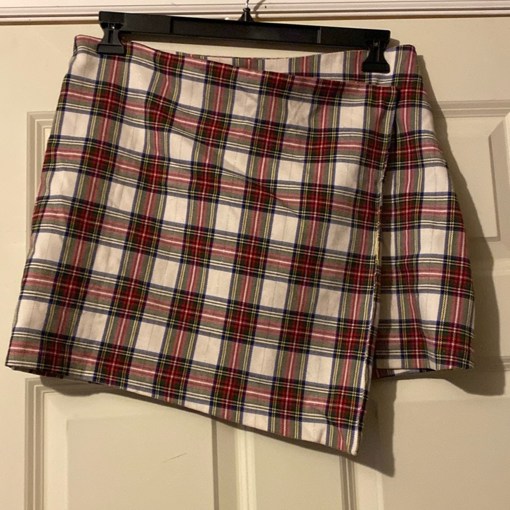 Vintage Necessary Objects tartan wrap skirt